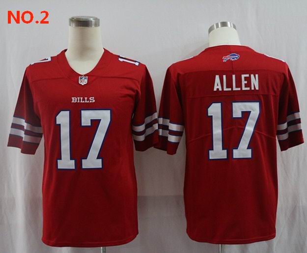 Men's Buffalo Bills #17 Josh Allen NFL Jerseys-1